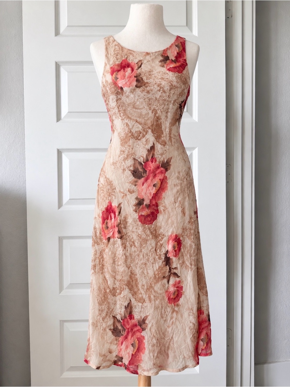 Y2K F.L.P Faith Love & Passion Romantic Fairycore Floral Midi Dress - Picture 2 of 11